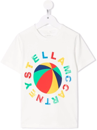 Stella Mccartney Teen Logo-print T-shirt In White