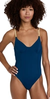 Onia Isabella One-piece Swimsuit In Blue