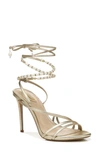 Sam Edelman Women's Scarlette Ankle Strap Dress Sandals Women's Shoes In Gold Leaf