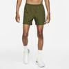 Nike Challenger Men's Brief-lined Running Shorts In Rough Green