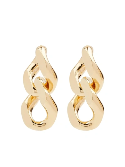 Bottega Veneta Gold-plated Chains Earrings In Yellow