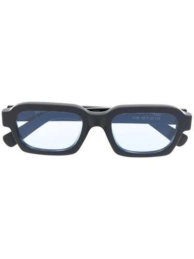 Retrosuperfuture Caro Rectangular-frame Sunglasses In Black