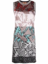 MISSONI KNITTED SLEEVELESS FLORAL DRESS
