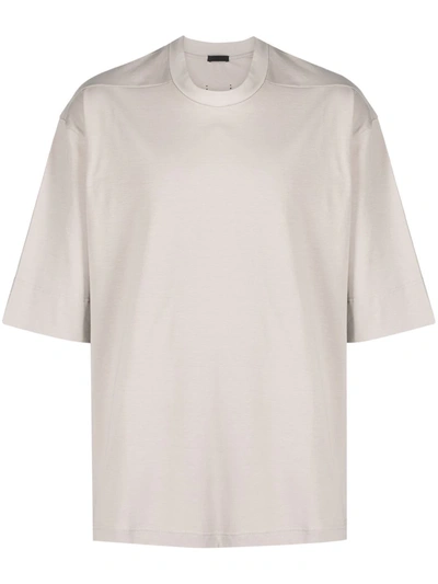 Fear Of God Quarter Sleeve Drop Shoulder Cotton Jersey T-shirt In Neutral