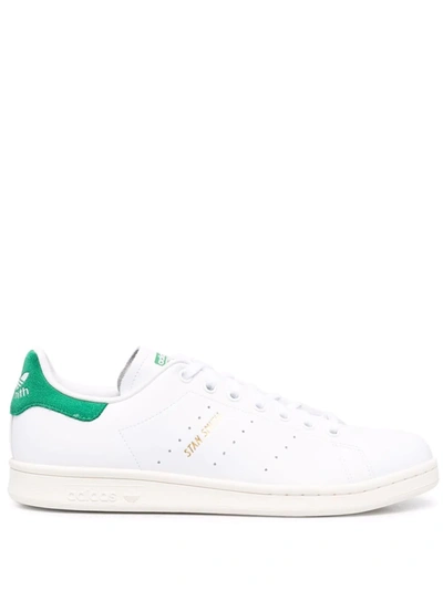 Adidas Originals Colour-block Panelled Trainers In White