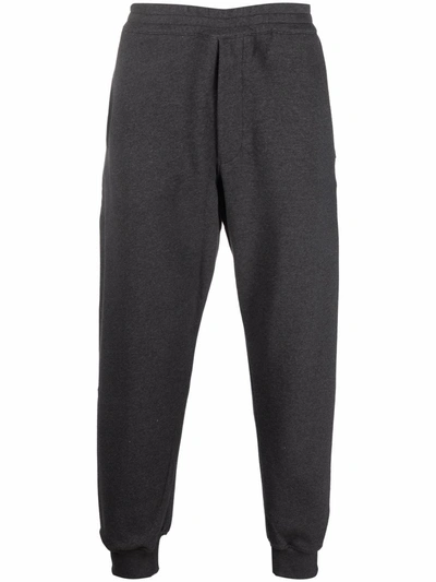 Alexander Mcqueen Man Joggers With Charcoal Selvedge Band In Grey