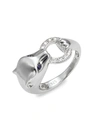 Effy Women's Sterling Silver, Sapphire & Diamond Ring In Silver