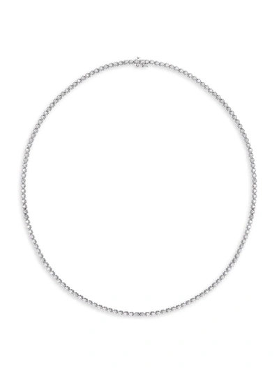 Saks Fifth Avenue Women's 14k White Gold & Diamond Tennis Necklace
