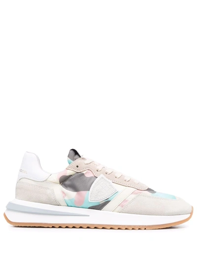 Philippe Model Tropez 2.1 Camouflage Sneakers In Nude