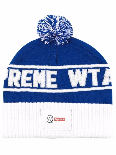 Supreme X Wtaps Beanie In White