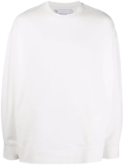 Y-3 Crewn-neck Sweatshirt In Weiss