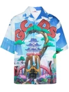 Gcds Multicolor One Piece Edition Land Of Wano Shirt In Blau