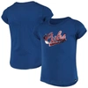 NEW ERA GIRL'S YOUTH ROYAL CHICAGO CUBS FLIP SEQUIN T-SHIRT
