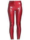 Heroine Sport Marvel Metallic Leggings In Titanium Red