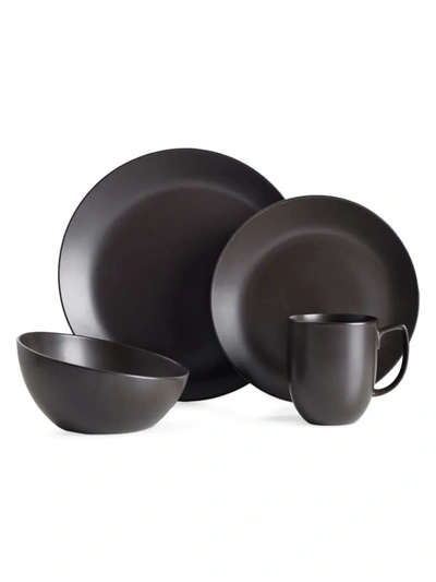 Nambe Orbit Dinnerware 4 Piece Place Setting In Celestial Black