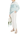 Max Mara Stripped Knitted Sweater In White