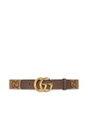 Gucci Wide Gg Marmont Jumbo Belt 4cm In Nude & Neutrals