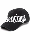 BALENCIAGA DIAGONAL-LOGO BASEBALL CAP
