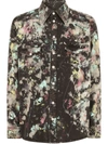 Dolce & Gabbana Paint-splatter Longsleeved Shirt In Black