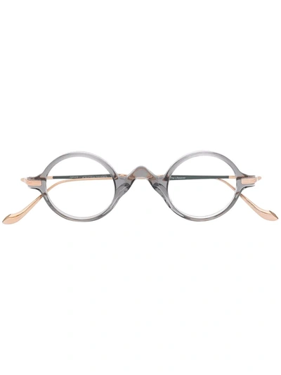 Matsuda Round Frame Glasses In Grey