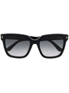 Tom Ford Square-frame Tinted Sunglasses In Black