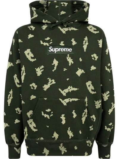 Supreme Box Logo Hoodie In Green