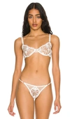 Kat The Label Nicolette Underwire Bra In White
