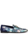 DOLCE & GABBANA ARIOSTO ABSTRACT-PRINT SLIPPERS