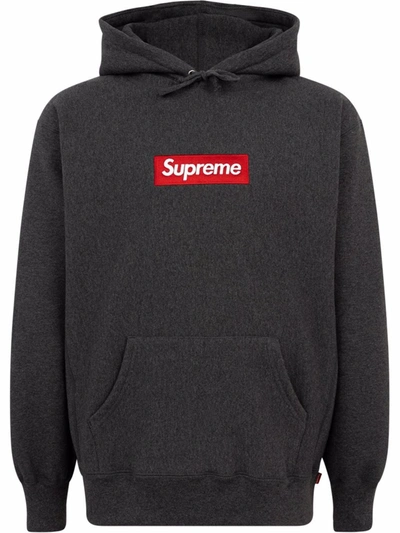 Supreme Box Logo Hoodie In Grey