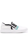 Ferragamo Gancini Slip-on Sneakers In White