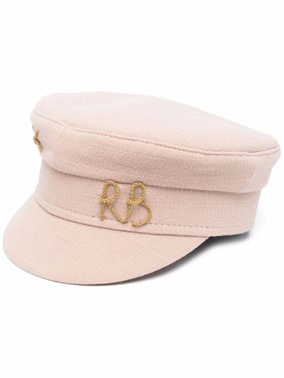 Ruslan Baginskiy Pink Cotton Baker Hat With Logo In Beige