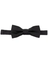 Dsquared2 Ribbed Pre-tied Bow Ties With Adjustable Strap In Black