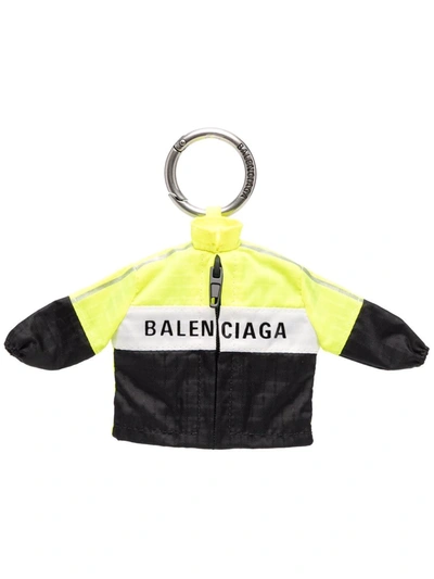 Balenciaga Micro Windbreaker Keyring In Gelb