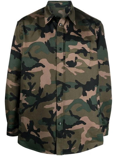 VALENTINO CAMOUFLAGE SHIRT JACKET