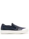 Ferragamo Gancini Slip-on Sneakers In Blau