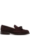 Tricker's Loafers With Tassel Detail And Stacked Heel In Brown
