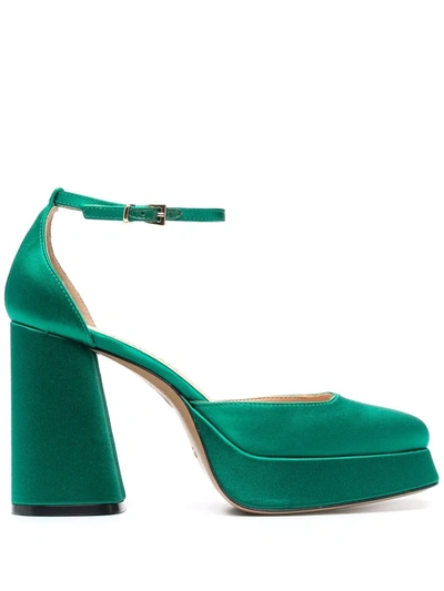 Roberto Festa Nicla Square-toe Pumps In Green