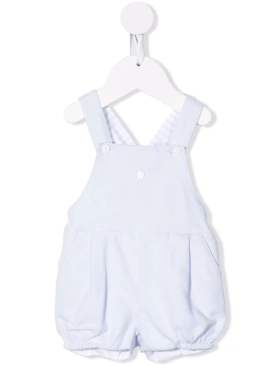 Patachou Babies' Logo Embroidered Romper In Blue