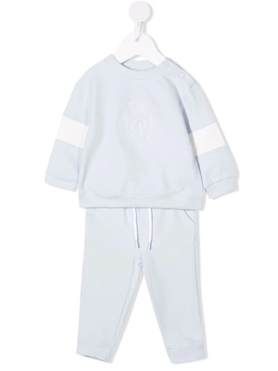 Patachou Kids' Fleece Tracksuit Set In Blue