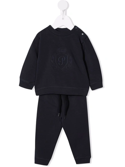 Patachou Kids' Fleece Tracksuit Set In Blue