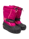 Sorel Flurry Drawstring Snow Boots In Pink