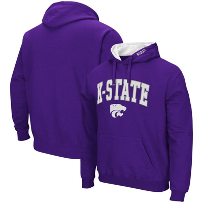 Colosseum Men's Purple Kansas State Wildcats Arch Logo 3.0 Pullover Hoodie