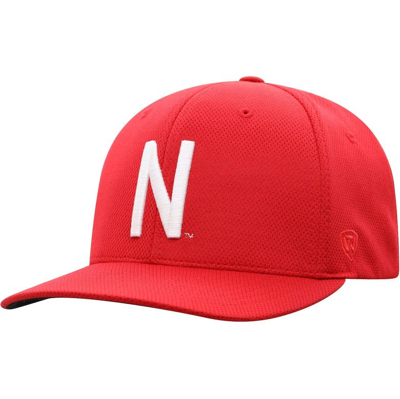 Top Of The World Men's  Scarlet Nebraska Huskers Staple Adjustable Hat