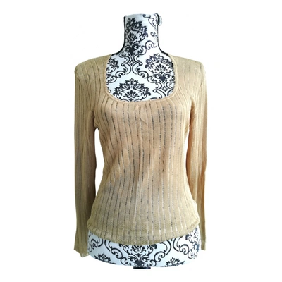 Pre-owned Kenzo Top In Gold