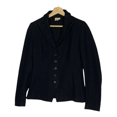 Pre-owned Dries Van Noten Wool Coat In Black