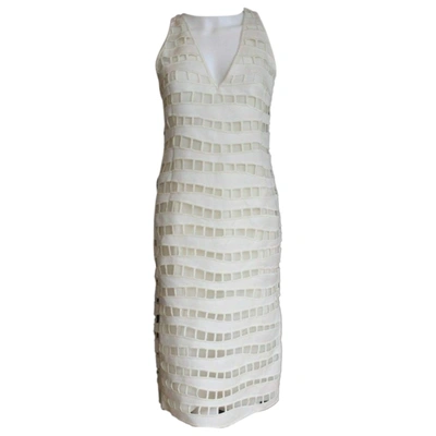 Pre-owned Akris Mid-length Dress In White