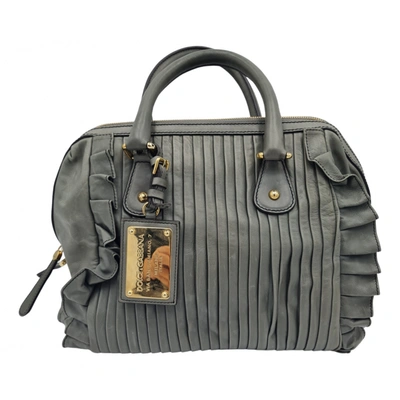 Pre-owned Dolce & Gabbana Leather Handbag In Green