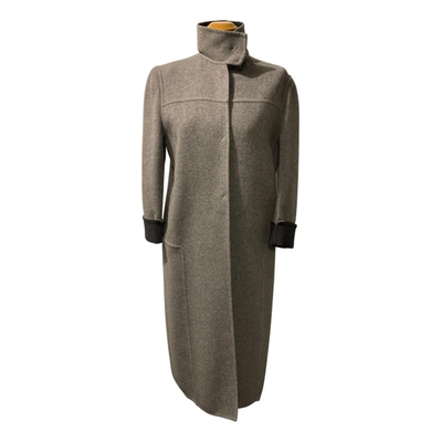 Pre-owned Costume National Wool Coat In Grey