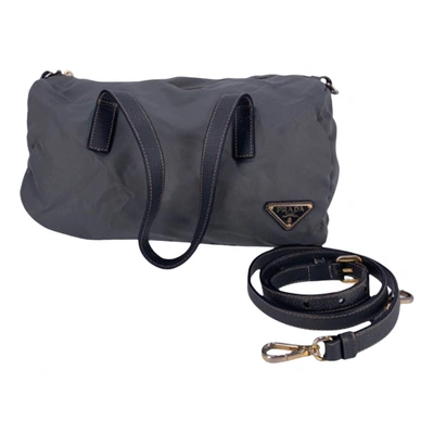 Pre-owned Prada Handbag In Grey