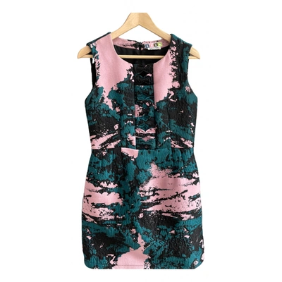 Pre-owned Msgm Mid-length Dress In Multicolour